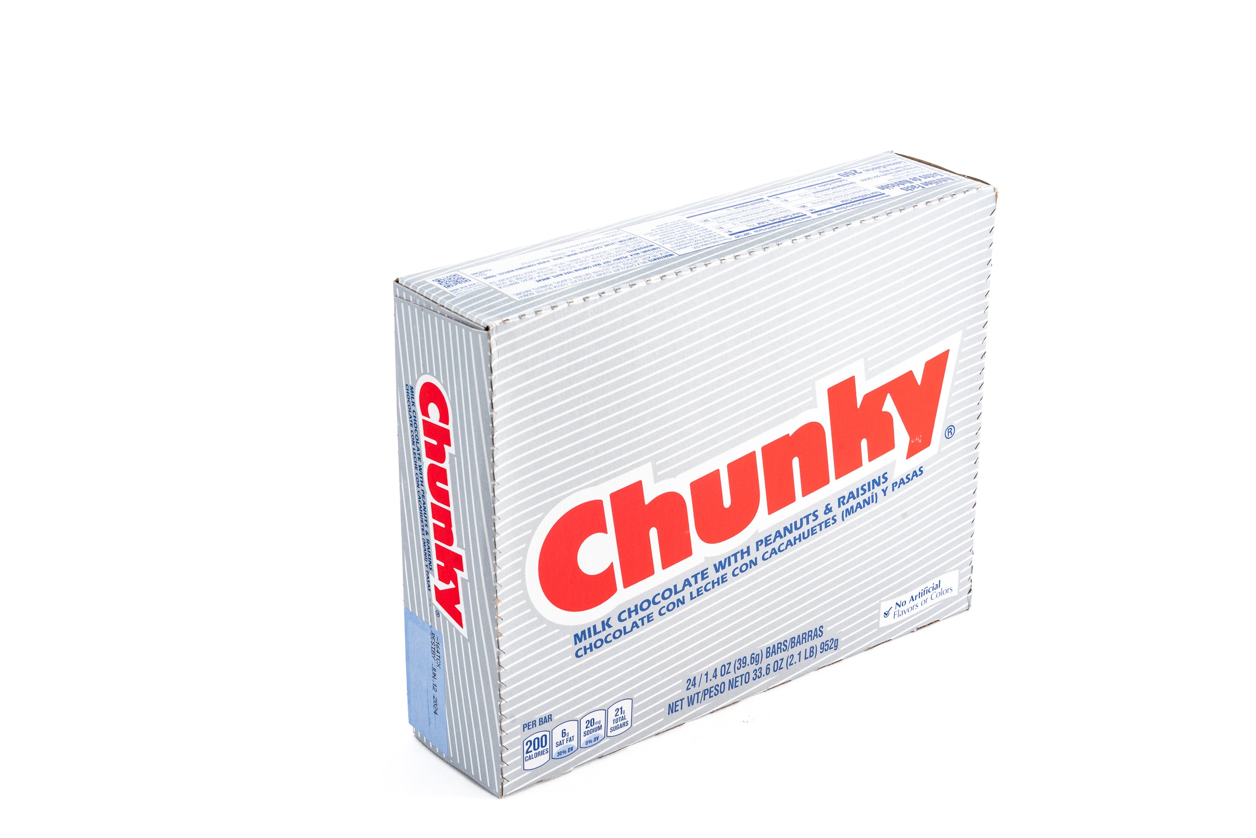 Chunky Milk Chocolate Peanut Raisins Bar Bulk Box (1.4 oz, 24 ct.)