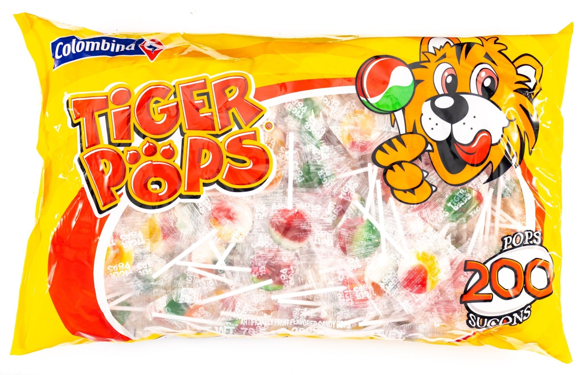 Colombina Tiger Pops 1/8ct 4.4 lb (200 ct) - Vintage Candy Co.