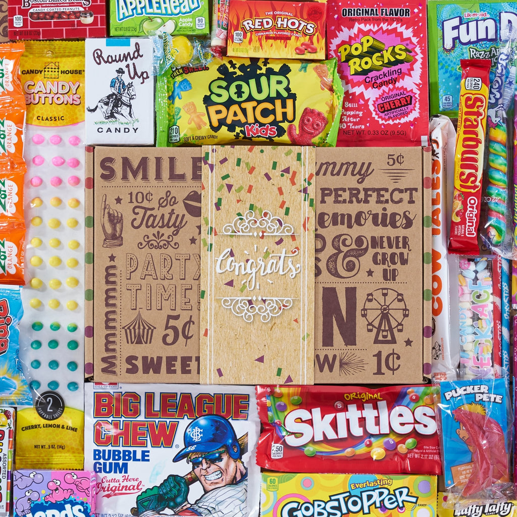 Congratulations Candy Care Package - Vintage Candy Co.