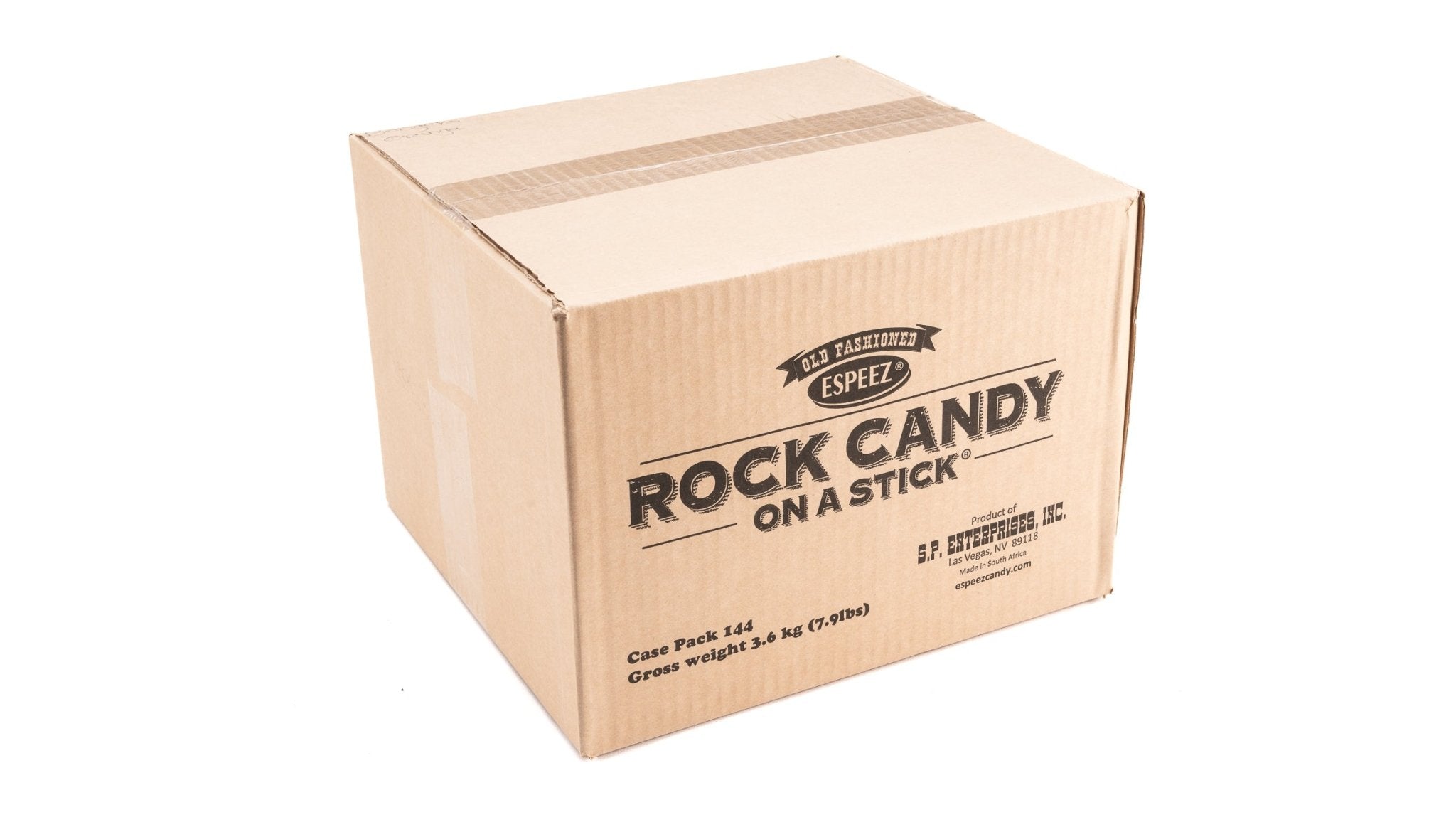 Espeez Rock Orange Stick Lollipops Bulk Box (0.87 oz, 144 ct.) - Vintage Candy Co.