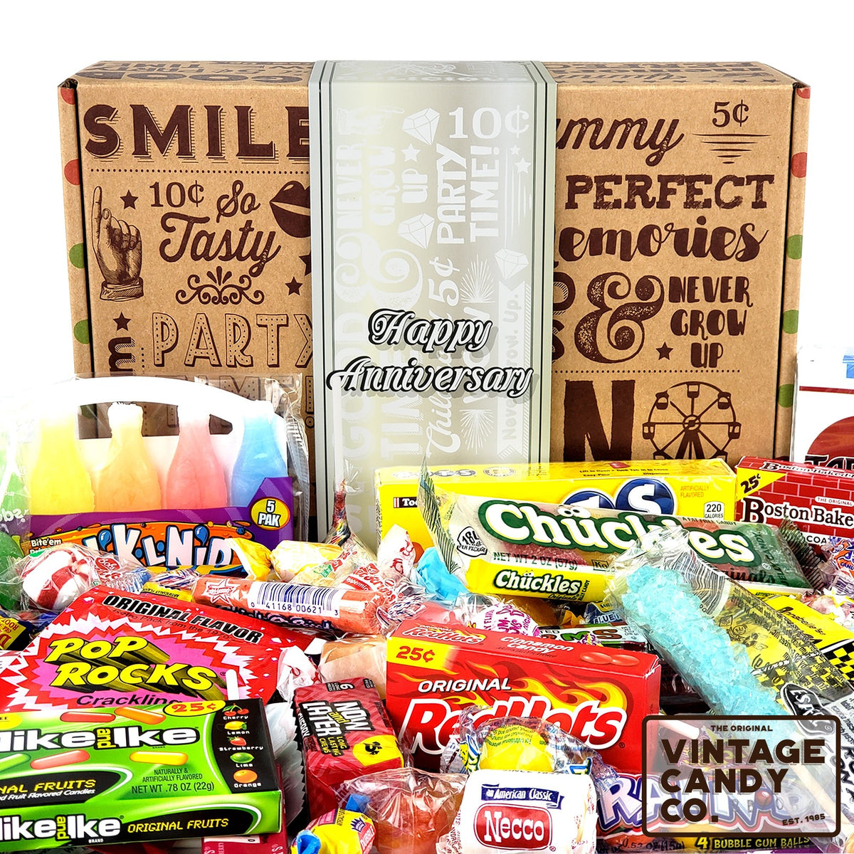 Happy Anniversary Gift Basket – Stage Stop Candy