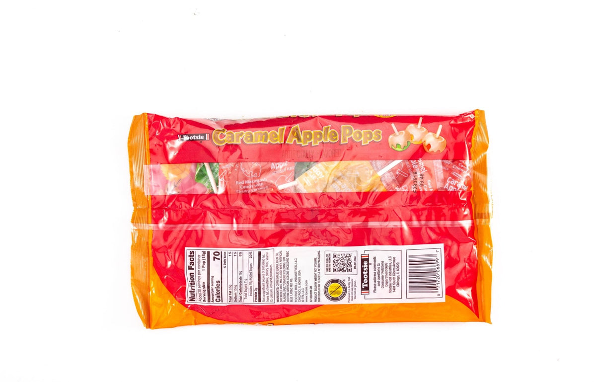 Tootsie Caramel Apple Pops Assorted Bulk Pack (0.63 oz, 20 ct