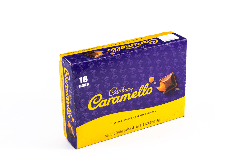 Caramello Milk Chocolate Caramel Full Size Candy Bar Bulk Box (1.6 oz, 18 ct.)