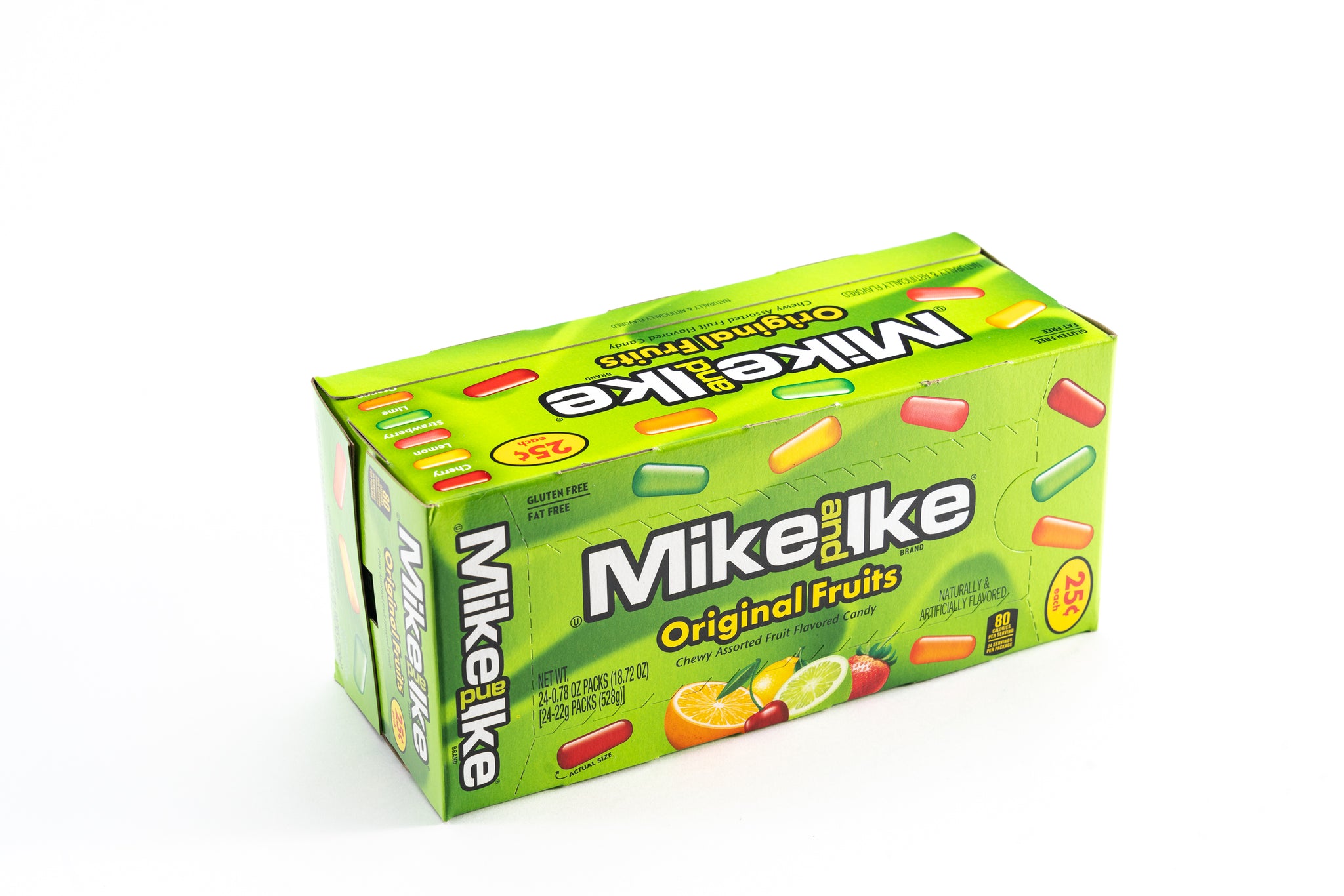 Mike and Ike Assorted Fruit Flavor Chewy Candy Bulk Box (0.78 oz, 24 c ...
