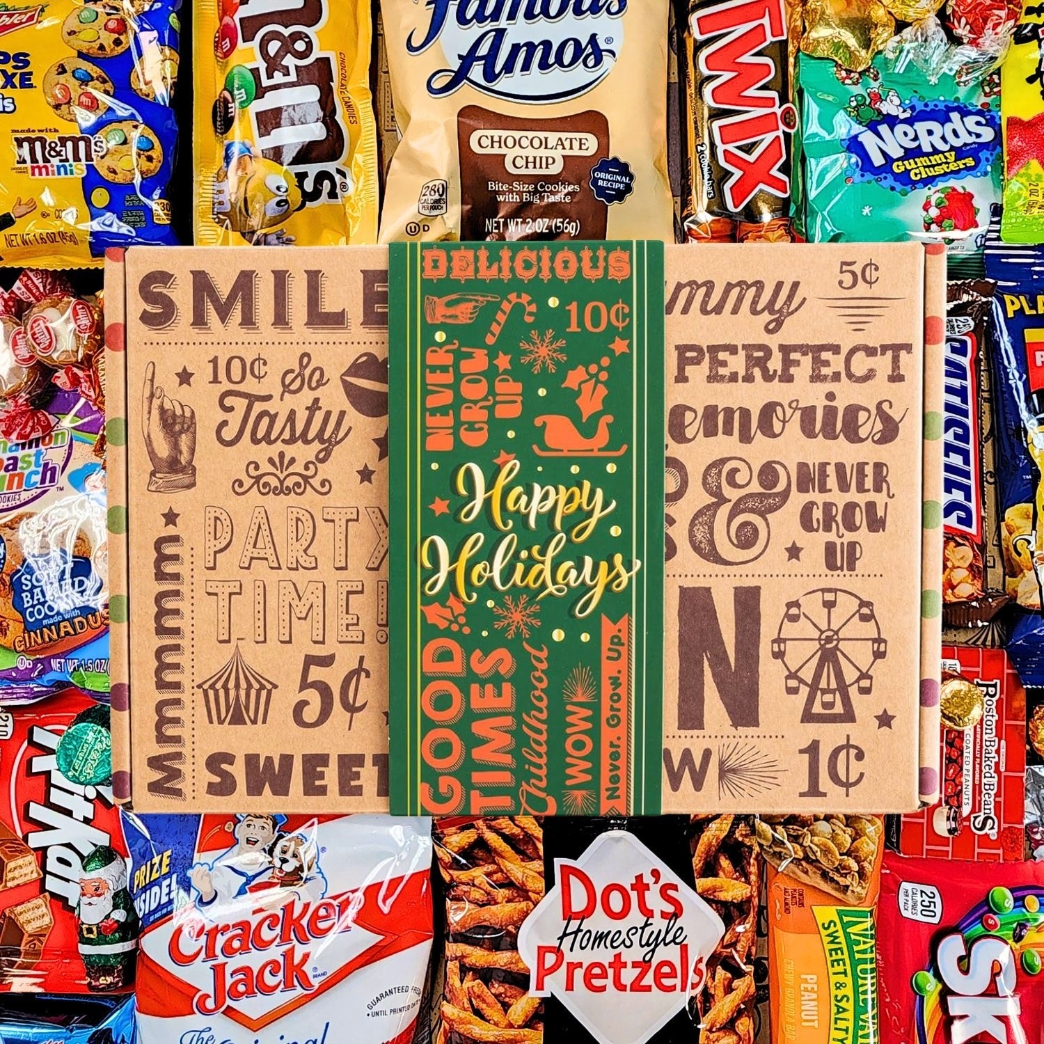 Happy Holidays Candy Care Package - Vintage Candy Co.