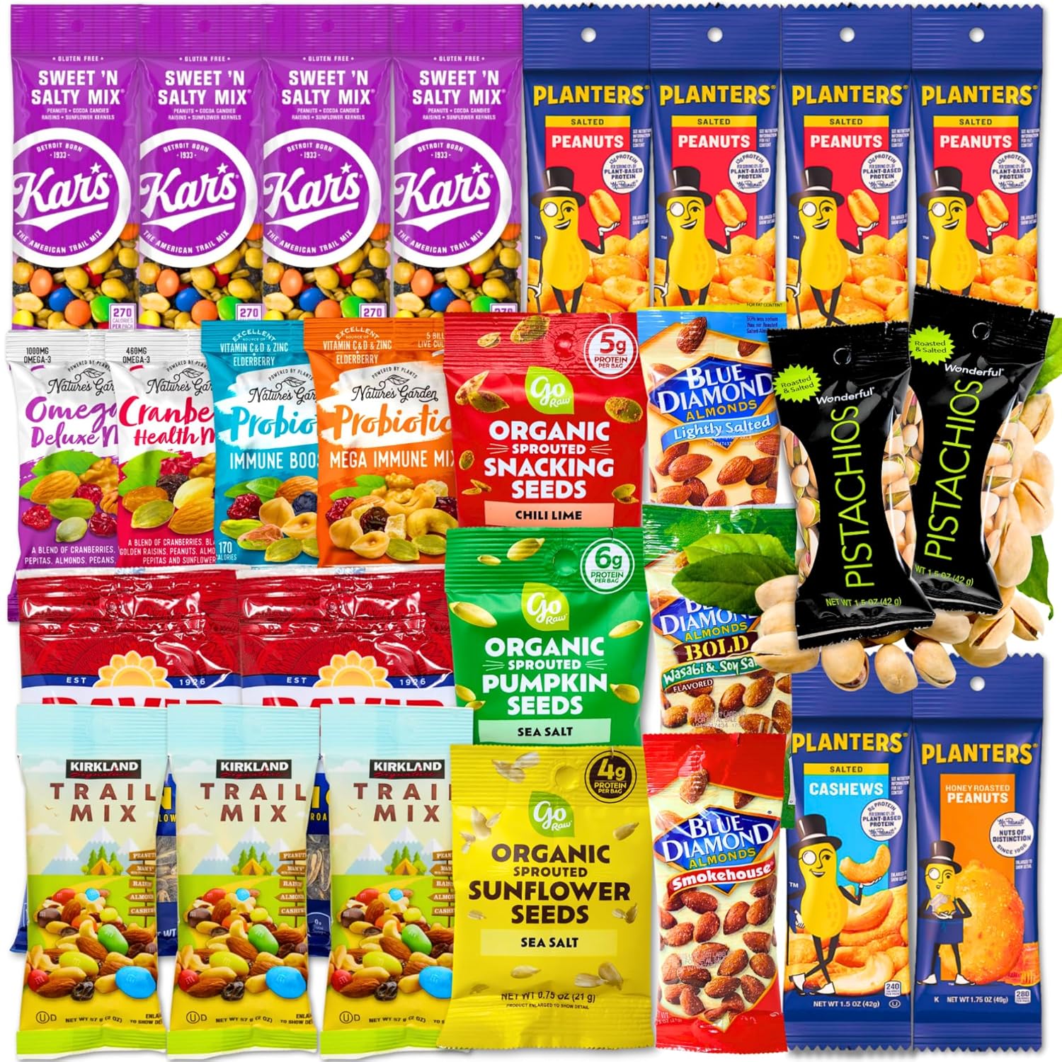 Healthy Snacks Trail Mix Variety Pack - Nut, Seed, Fruit Mix for Adult ...
