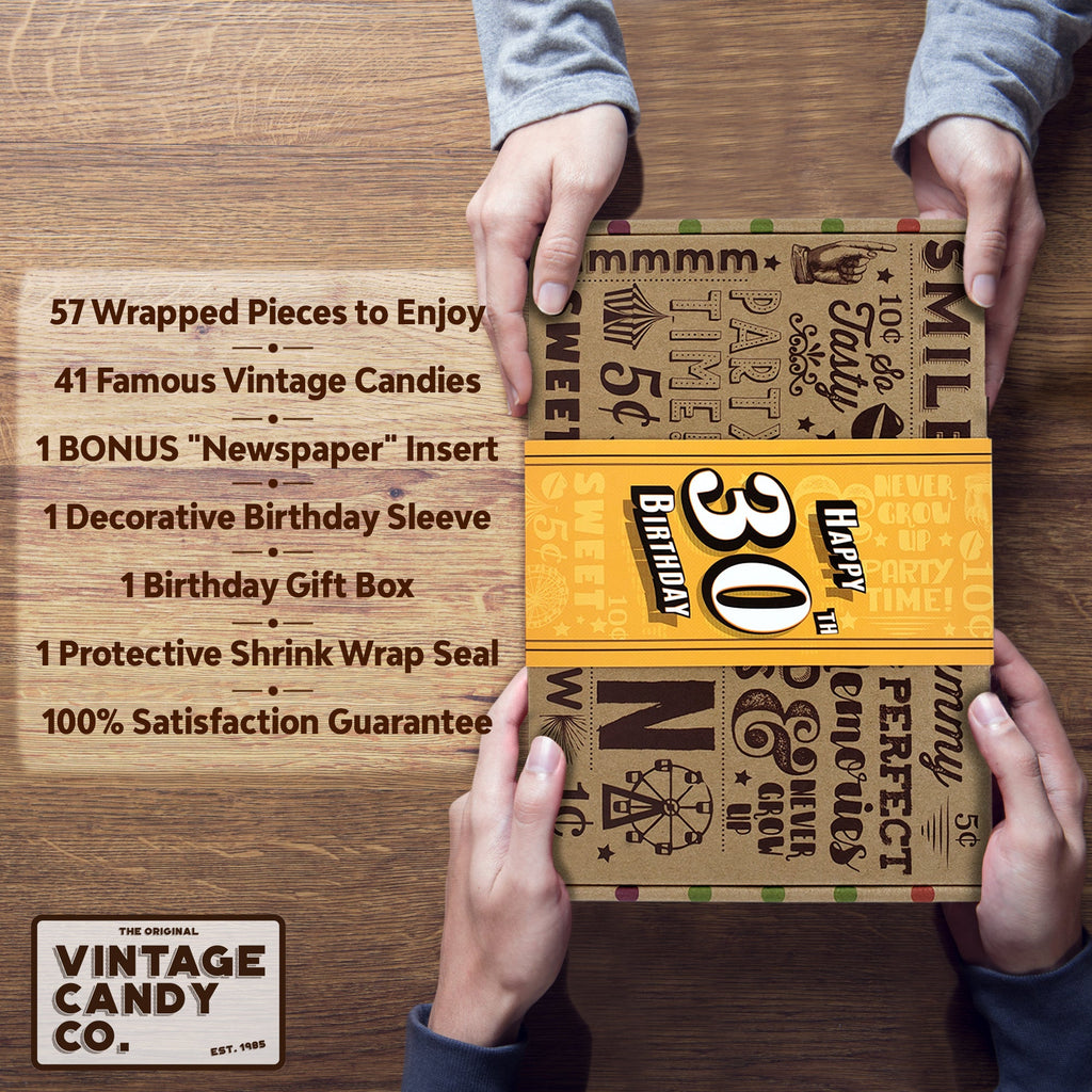 30th Birthday Retro Candy Gift
