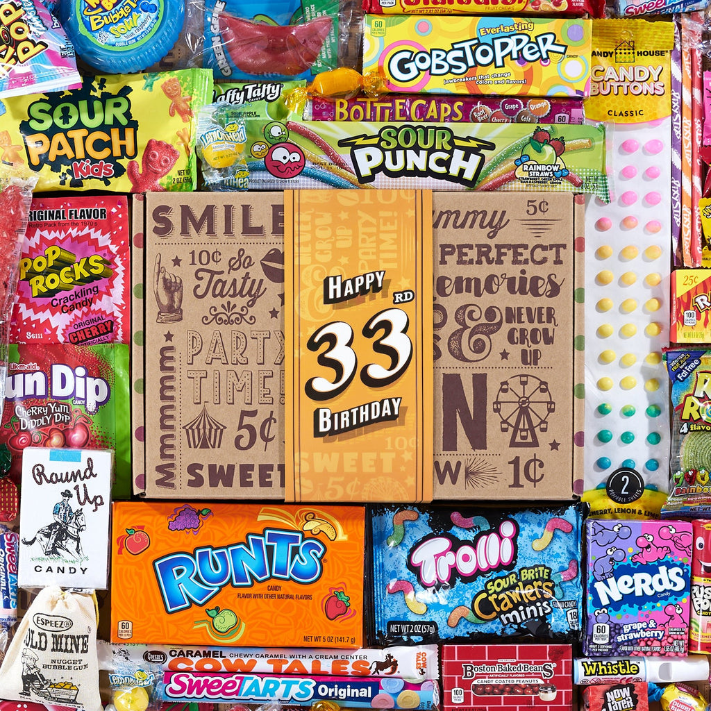 33rd Birthday Retro Candy Gift - Vintage Candy Co.