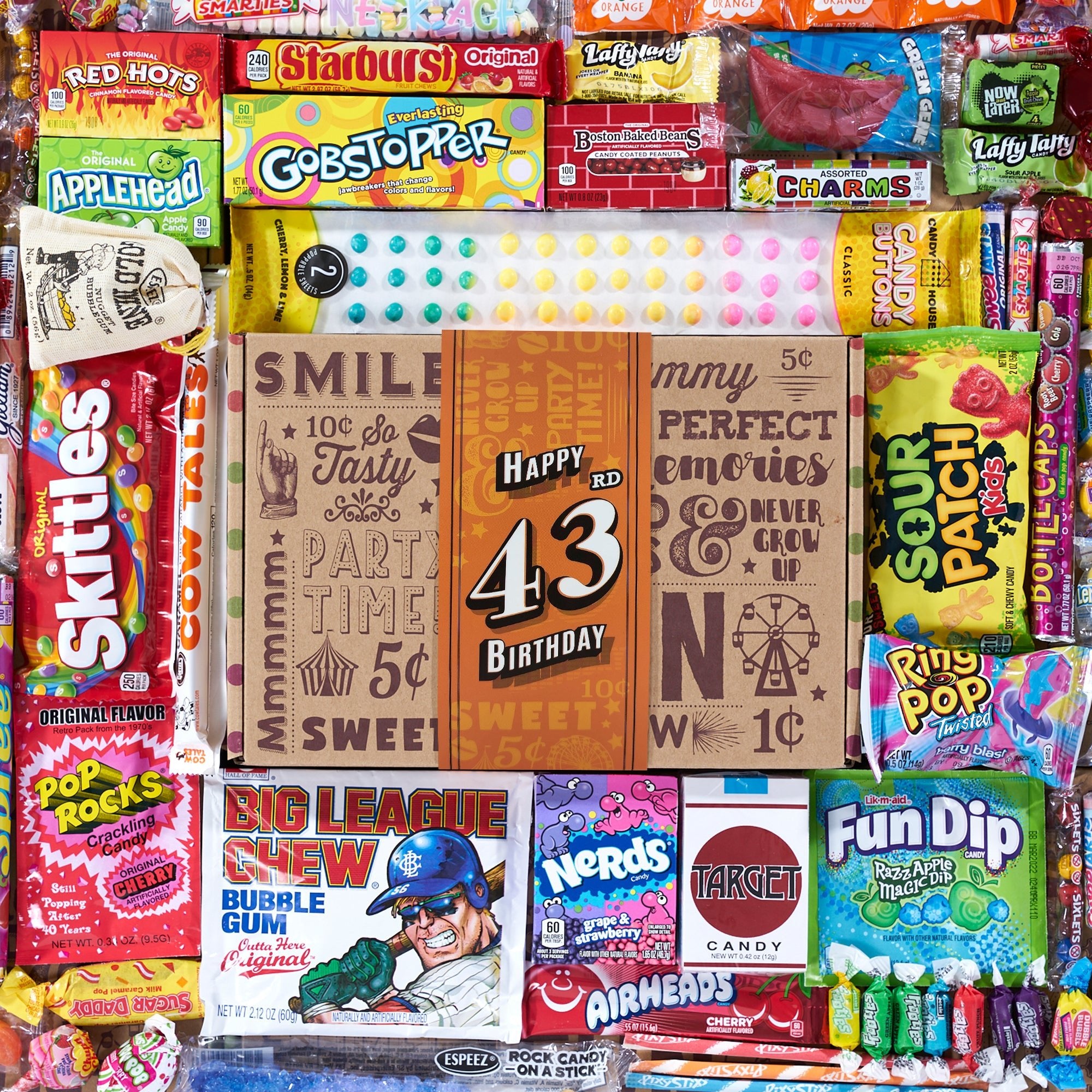 43rd Birthday Retro Candy Gift - Vintage Candy Co.