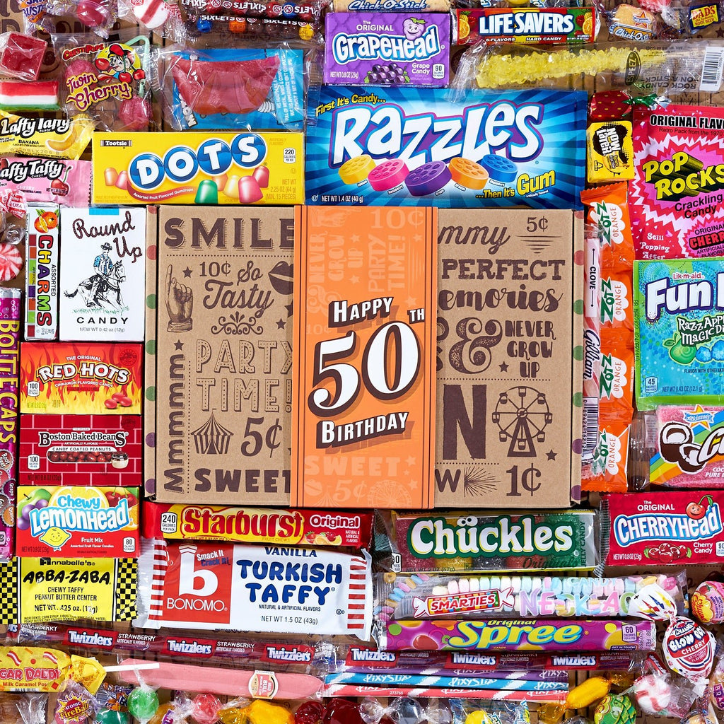 50th Birthday Retro Candy Gift - Vintage Candy Co.