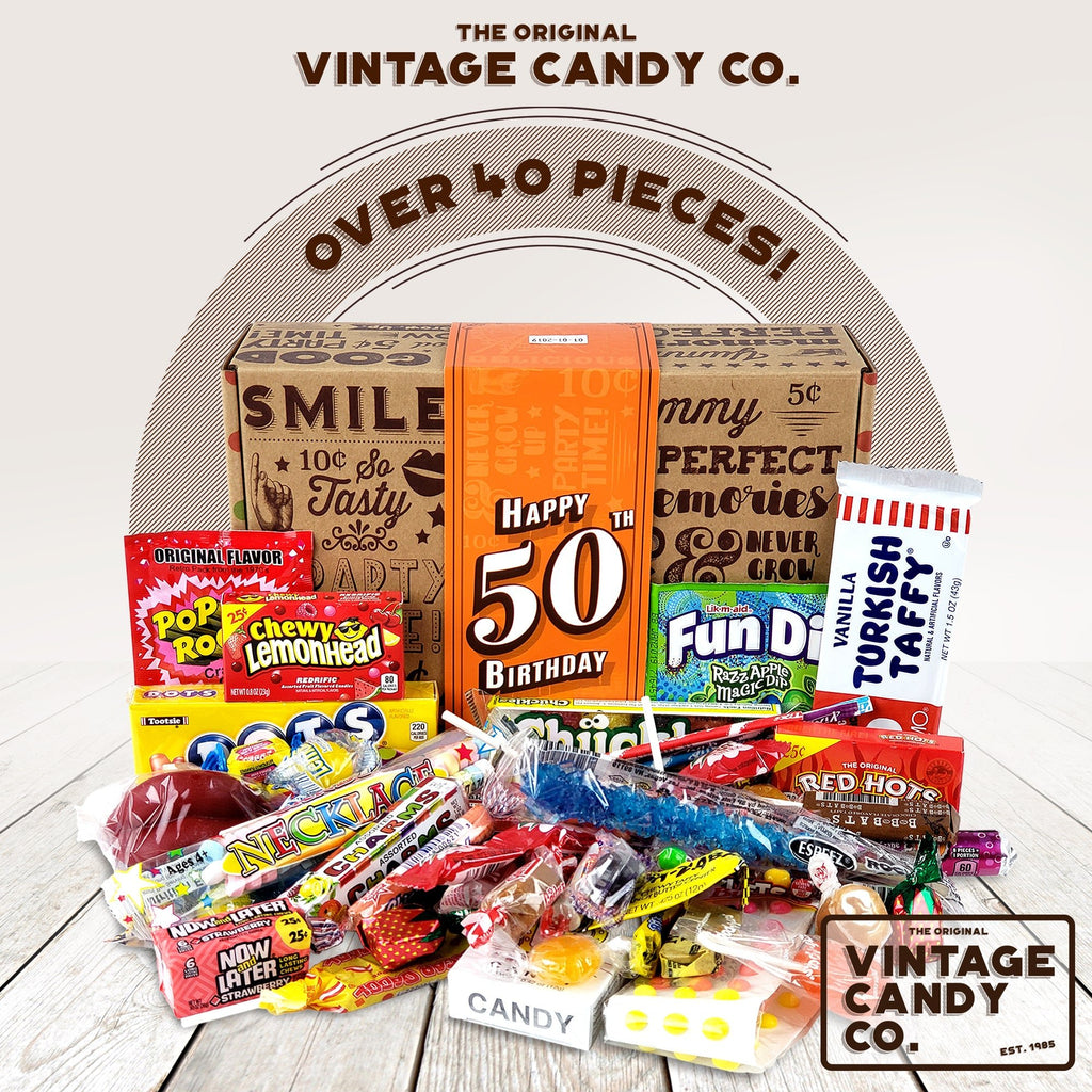 50th Birthday Retro Candy Gift