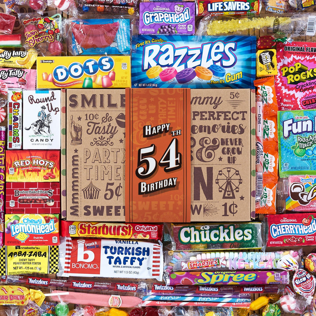 54th Birthday Retro Candy Gift - Vintage Candy Co.