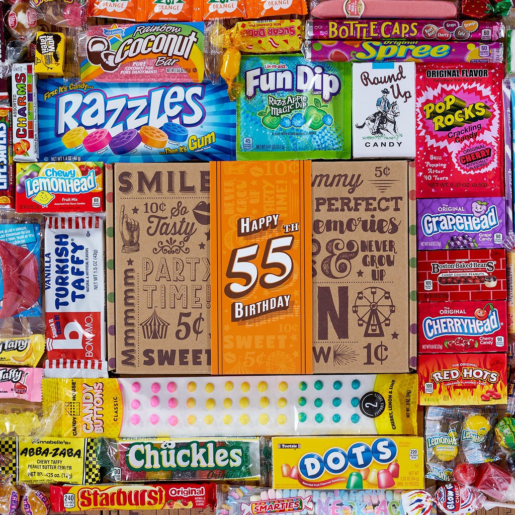 55th Birthday Retro Candy Gift - Vintage Candy Co.