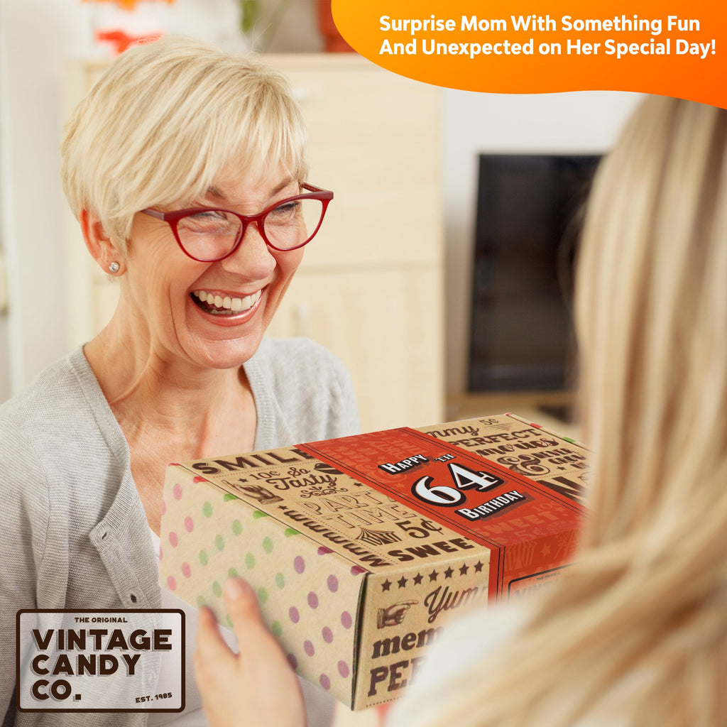 64th Birthday Candy Gift for Woman or Man. Unique Gifts, Free