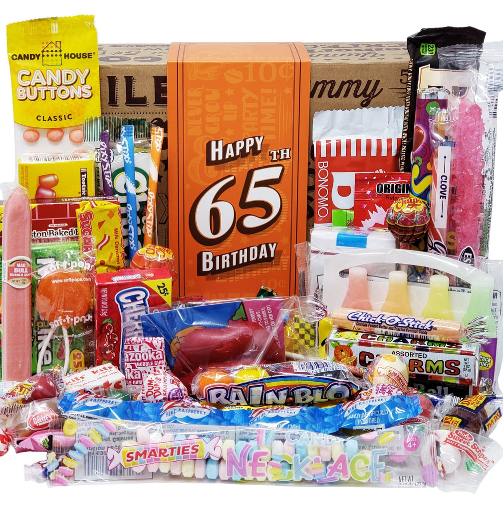 65th Birthday Candy - 65th Birthday Gift for Men and Women