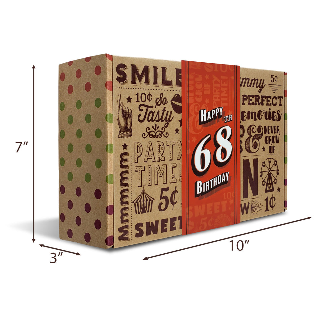 68th Birthday Candy Gift for Woman or Man. Unique Gifts, Free Shipping ...