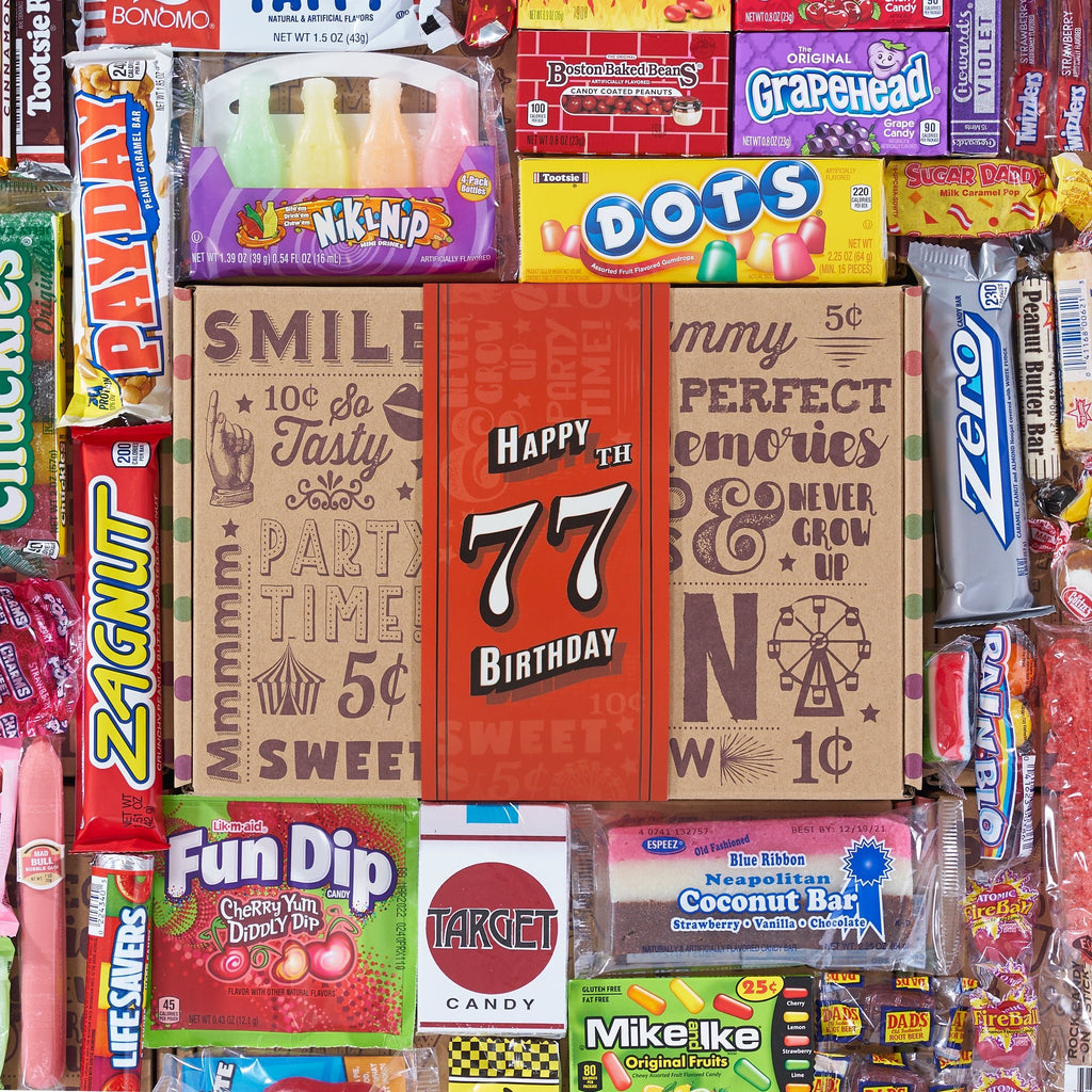 77th Birthday Retro Candy Gift - Vintage Candy Co.