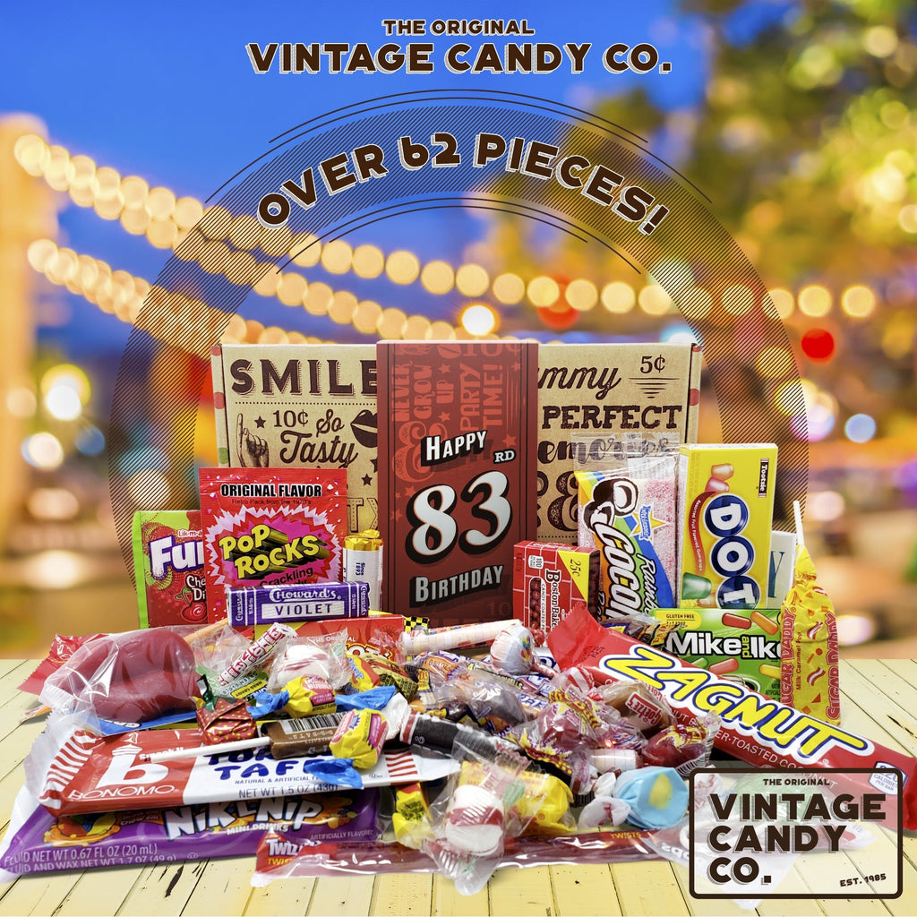 83rd Birthday Candy Gift for Woman or Man. Unique Gifts, Free