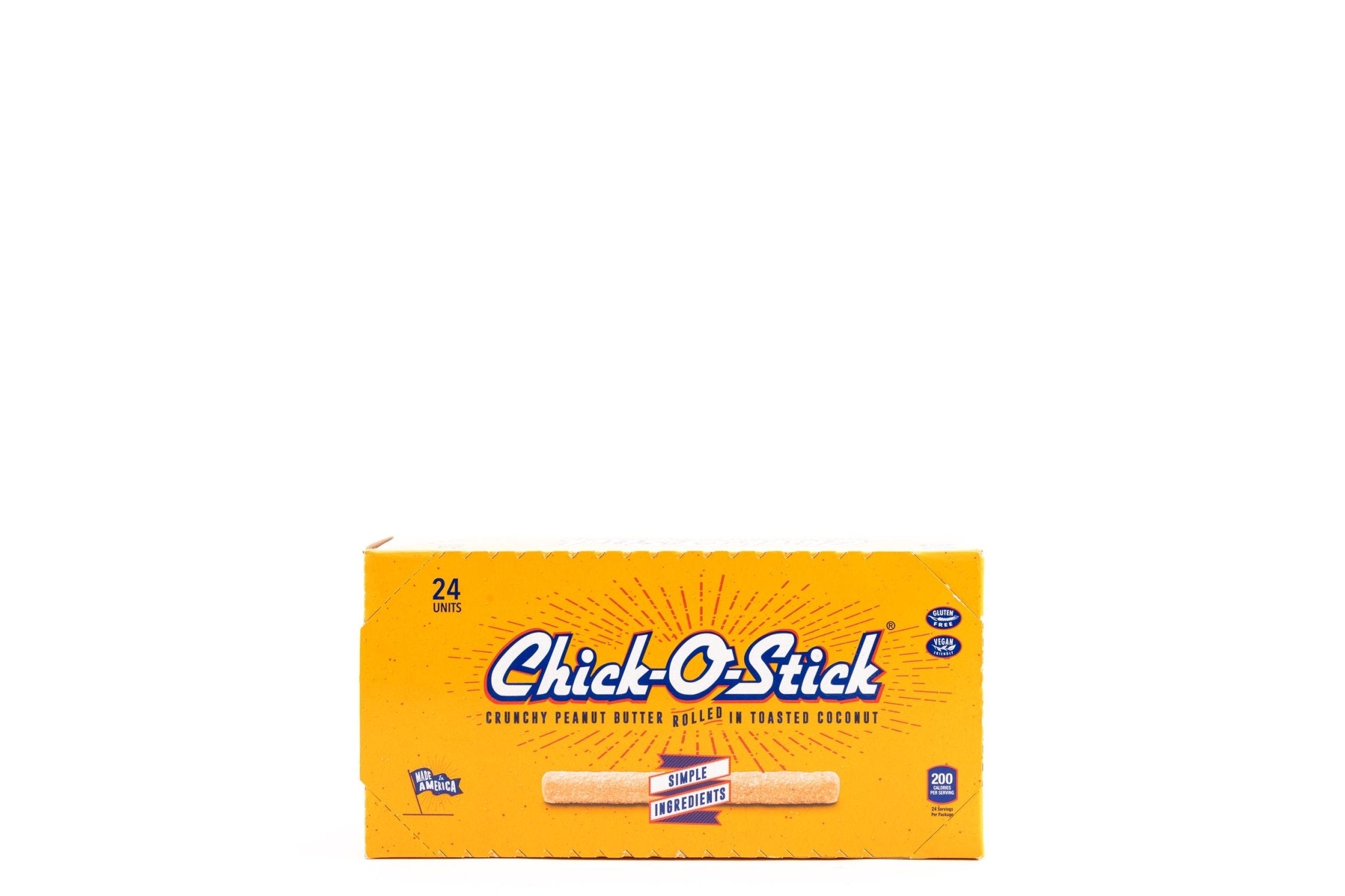 Chicka Stick Chick-O-Stick Peanut Butter Rolled Coconut Candy Bulk Box (1.6 oz, 24 ...