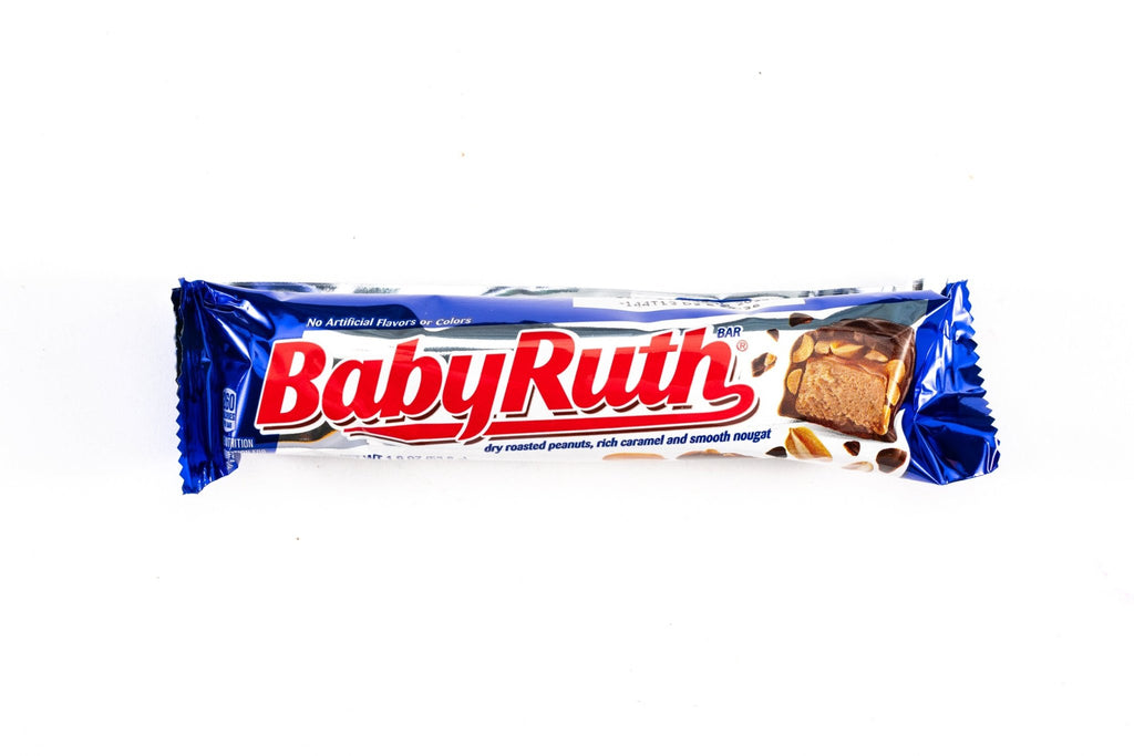 Baby Ruth Chocolate Full Size Candy Bars Bulk Box (1.9 oz, 24 ct ...