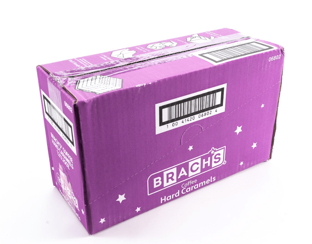 Brach's Nips Coffee Hard Candy Peg Bag Bulk Case (3.25 oz) - Vintage Candy Co.