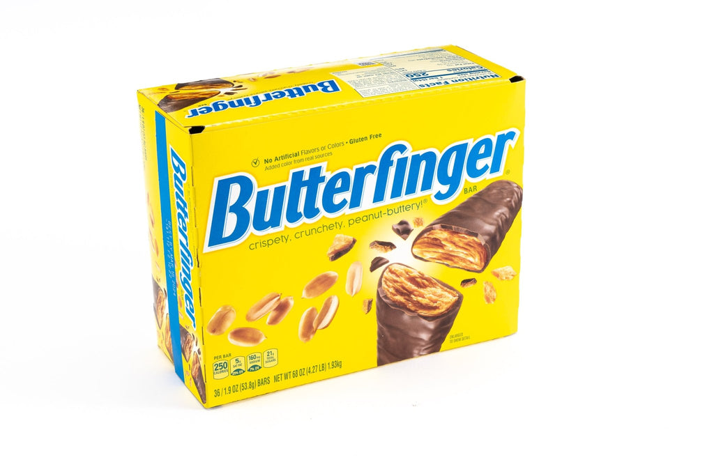 Butterfinger Chocolate Peanut Butter Full Size Candy Bar Bulk Box (1.9 oz, 36 ct.) - Vintage Candy Co.