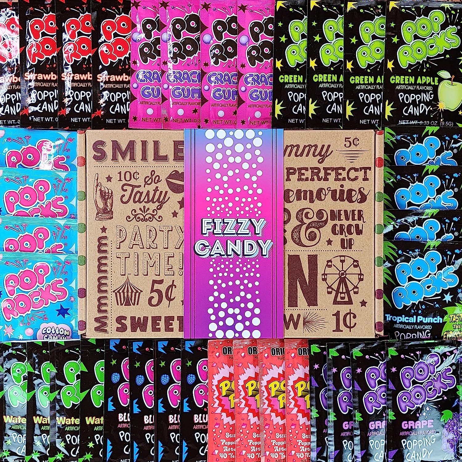 Fizzy Candy - Assorted Pop Rocks 36 ct. Unique Gifts | Free Shipping ...