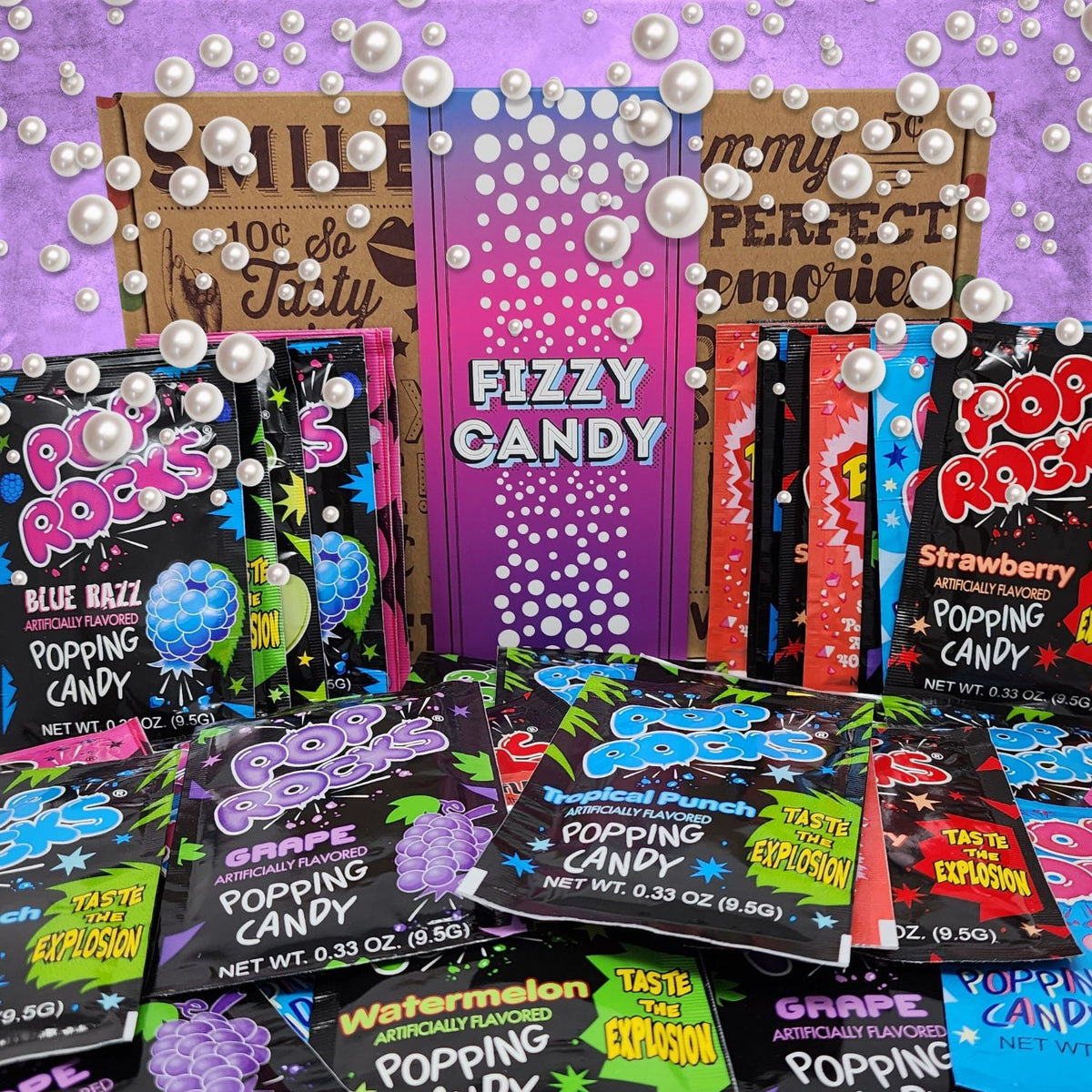 Fizzy Candy - Assorted Pop Rocks 36 ct. Unique Gifts | Free Shipping ...