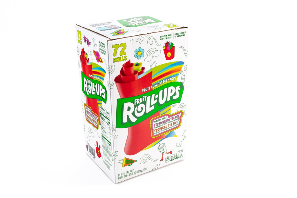 Fruit Roll-Ups 14g Strawberry or Tropical Tie-Dye - Lollies 'N Stuff