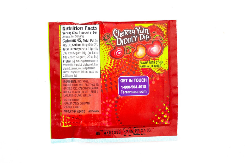 Fun Dip Cherry Flavor Yum Diddly Dip Candy Pack (0.43 oz