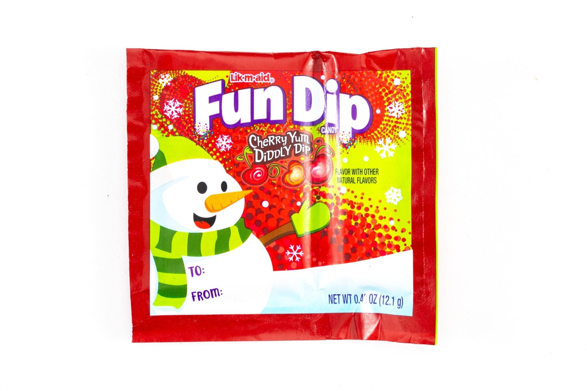 Fun Dip Lik-M-Aid - Cherry Yum Diddly Dip & RazzApple Magic Dip .43 oz - Vintage Candy Co.