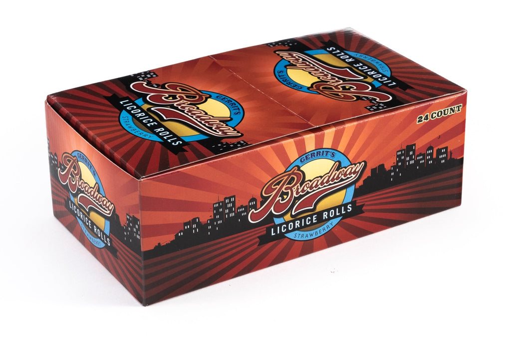 Broadway Strawberry Licorice Candy Rolls Bulk Box (2 oz, 24 ct ...