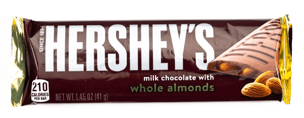 Hersheys Milk Chocolate Almonds Bar Bulk Box (1.45 oz, 36 ct ...