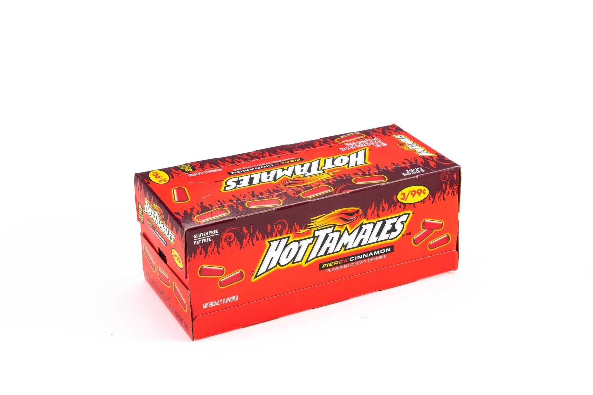 Hot Tamales Fierce Cinnamon Chewy Candy Bulk Box (0.78 oz, 24 ct ...