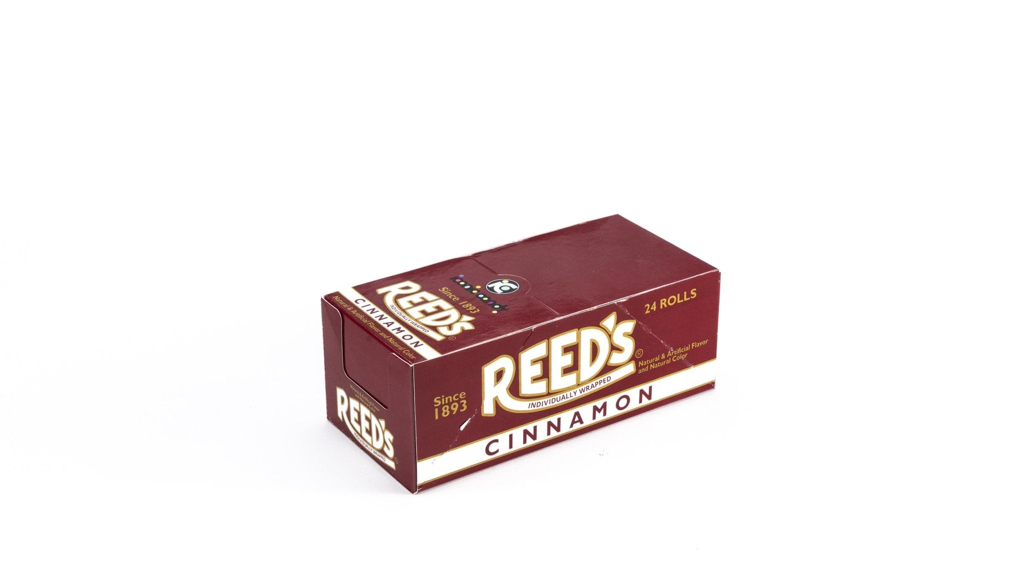 Reeds Cinnamon Hard Candy Rolls - Classic 24 Count Pack With 7 Pieces Each