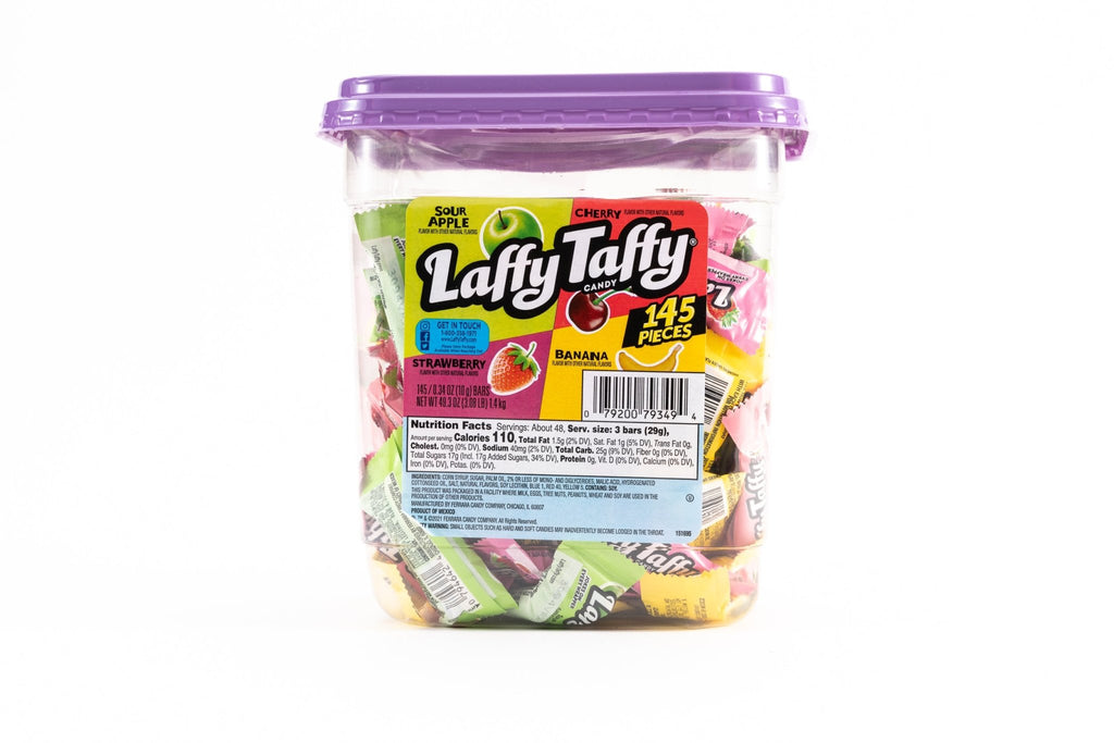 Laffy Taffy Assorted Flavor Taffy Candy Bulk Tub (0.34 oz, 145 ct