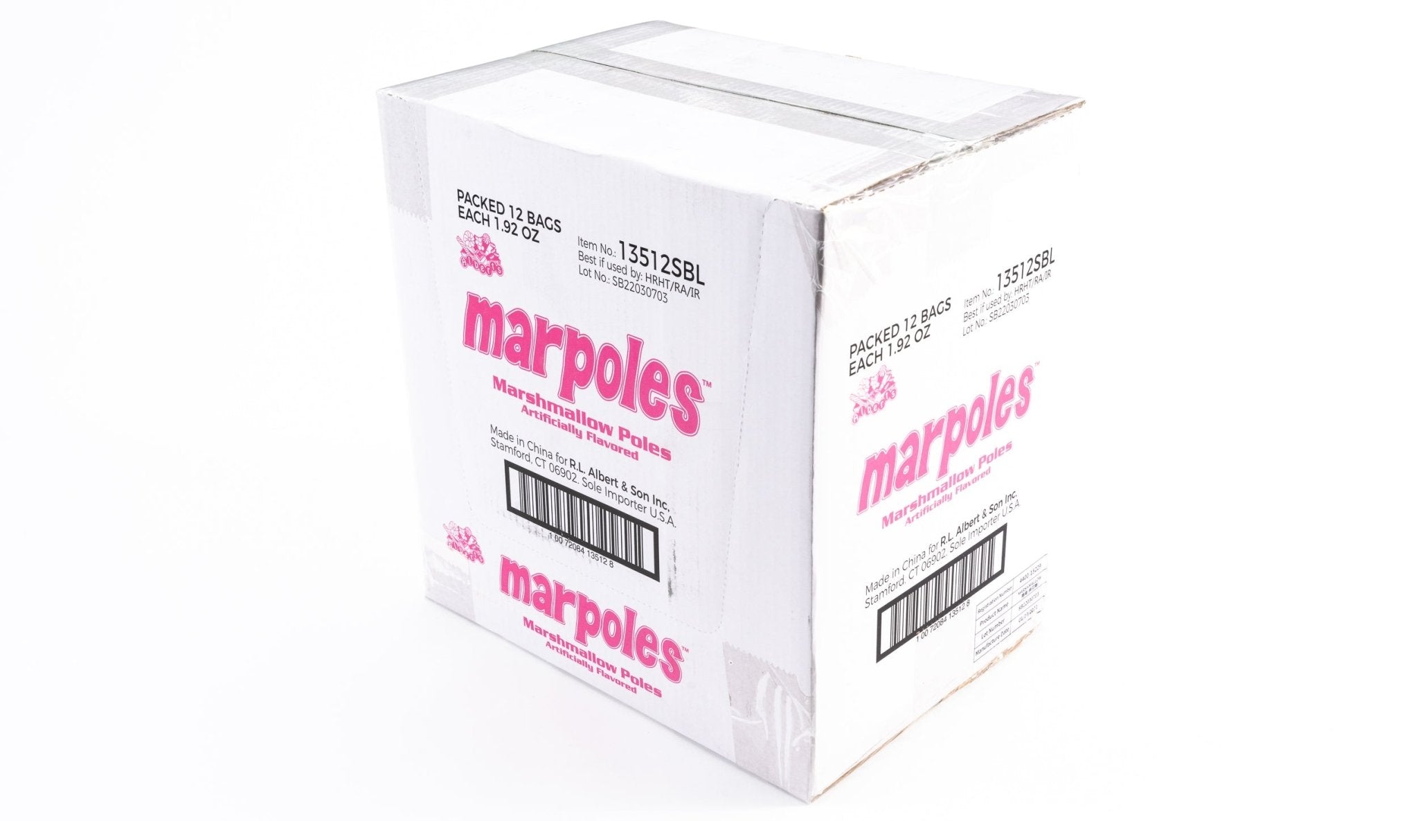 Marpoles Marshmallow Poles Flavored Bulk Pack (1.92 oz, 12 ct.) - Vintage Candy Co.