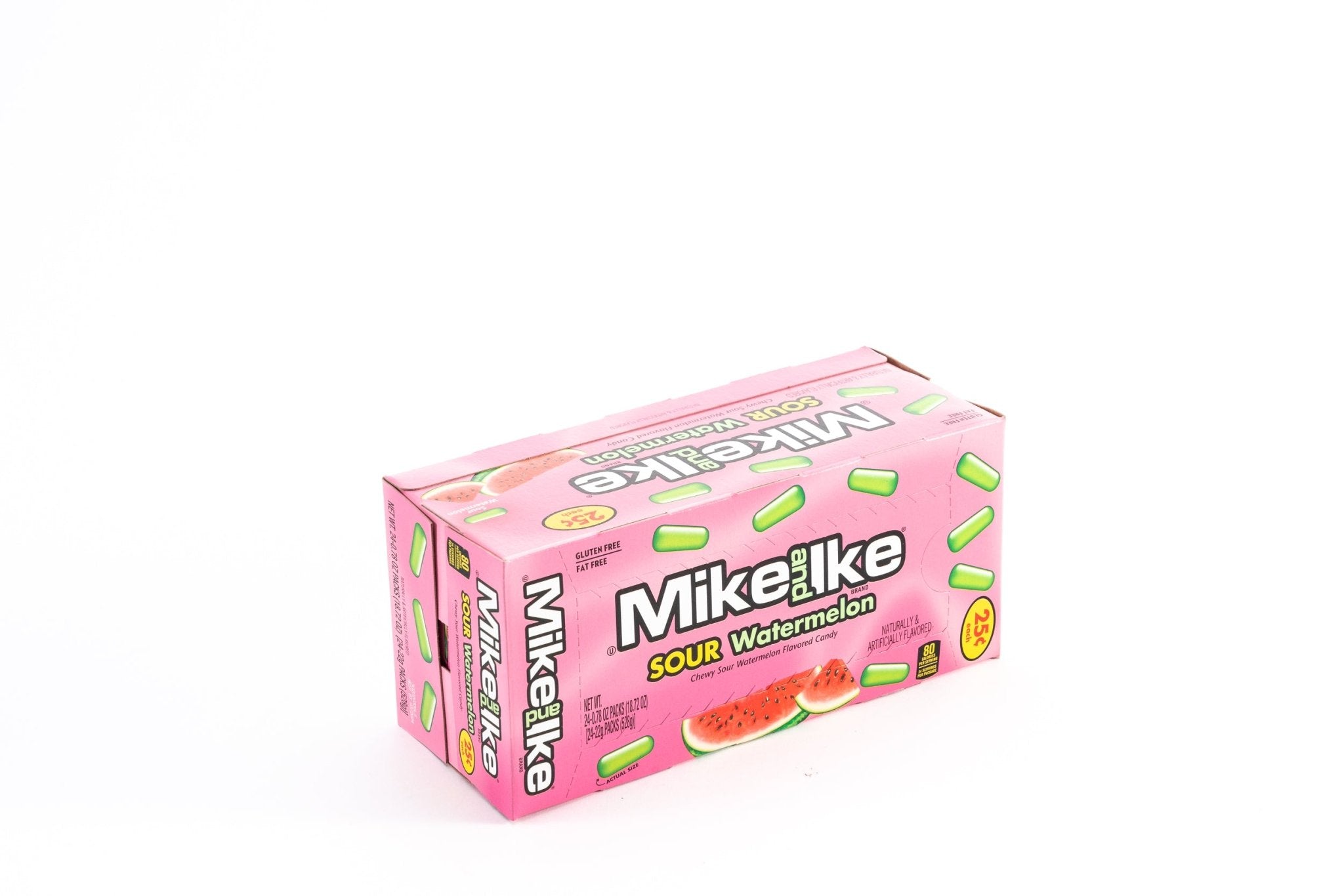 Mike & Ike Chewy Sour Watermelon Candy Bulk Box (18.72 oz, 24 ct.) - Vintage Candy Co.