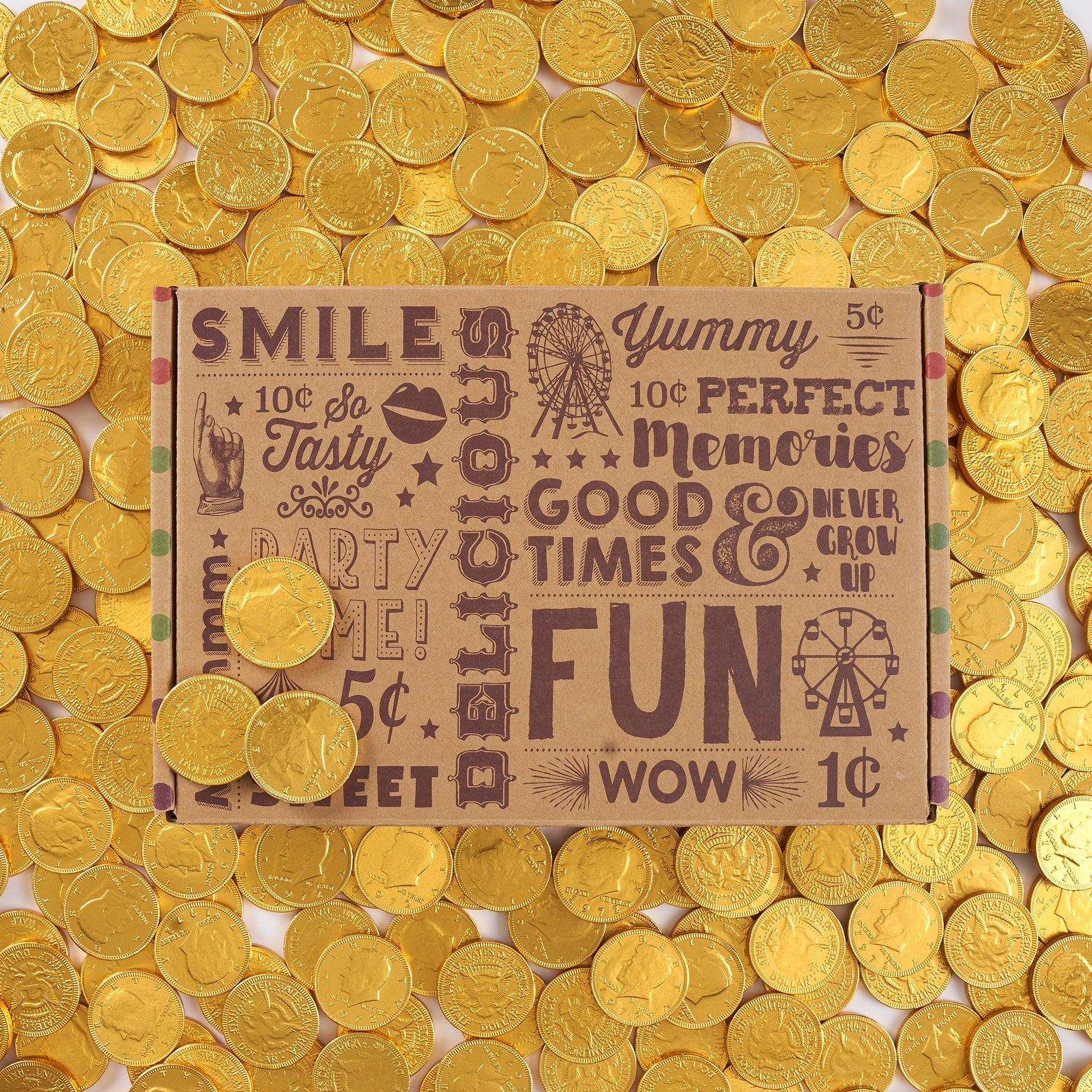 Milk Chocolate Gold Coin Box – Vintage Candy Co.