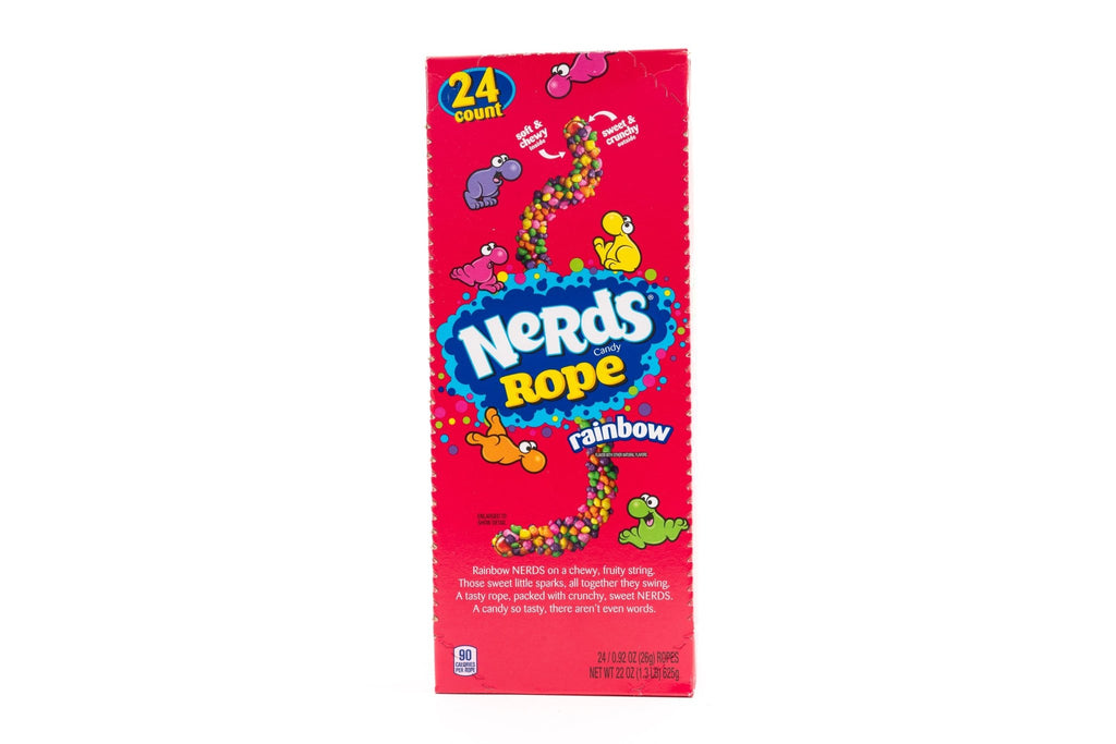 Nerds Rope Cartons Nerds Rope Rainbow Soft Chewy Candy Bulk Box (0.92 oz, 24 ct ...