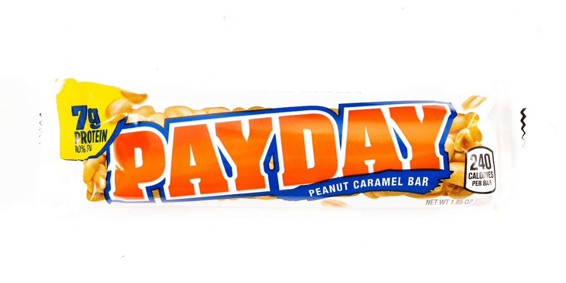Payday Peanut Caramel Bar Bulk Box (1.85 oz, 24 ct.) - Vintage Candy Co.