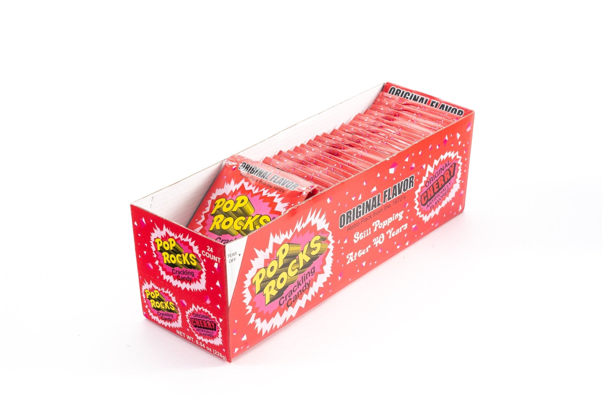 Pop Rocks Crackling Candy Cherry Flavor Bulk Pack (0.35oz, 24 ct ...