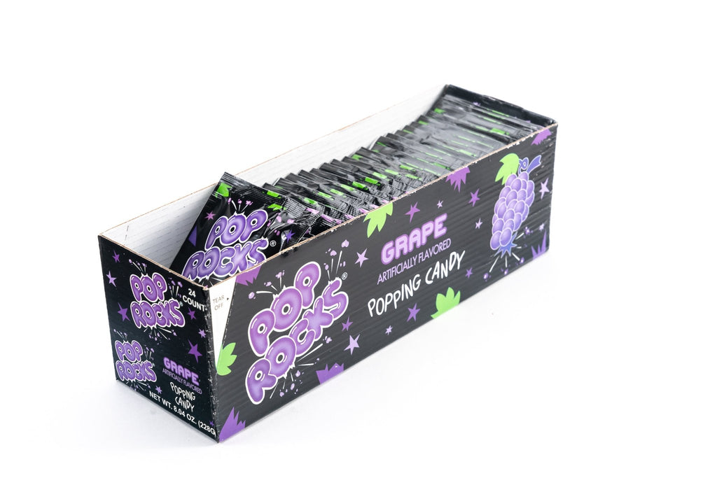 Pop Rocks Grape Popping Candy Bulk Box (0.33 oz, 24 ct.) – Vintage ...
