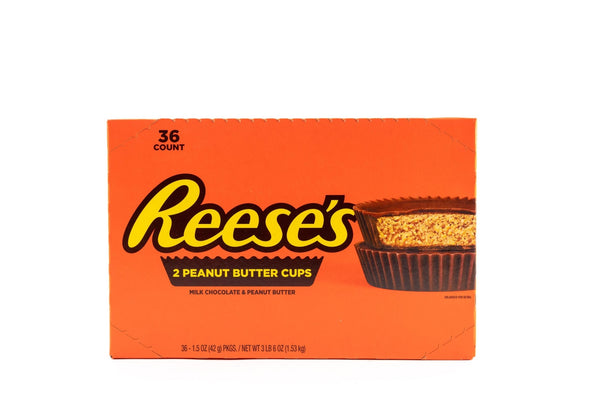 Box Candy Rees Reeses Peanut Butter Milk Chocolate Cup Bulk Box (1.5 oz, 36 ct ...
