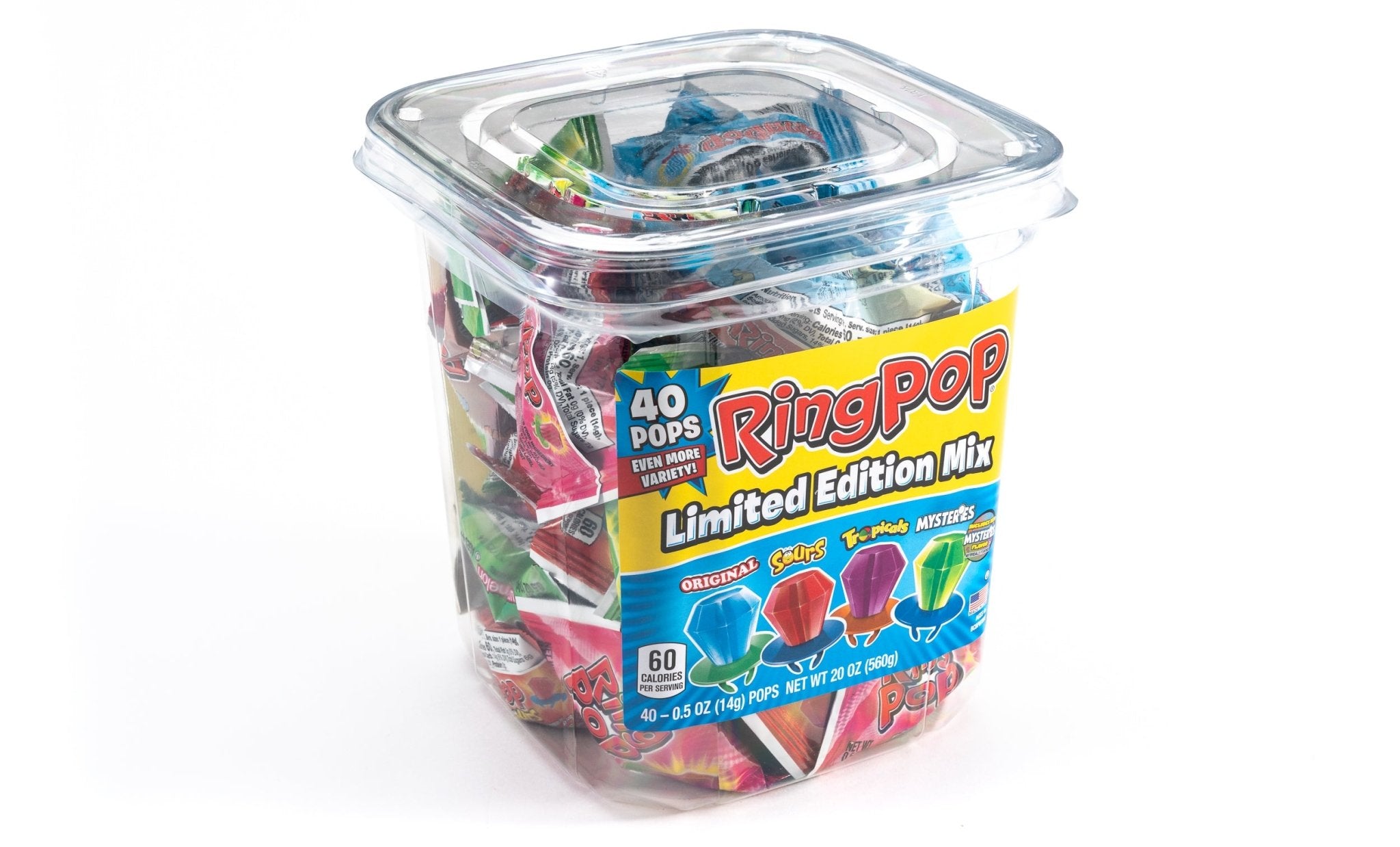 Ring Pop Limited Edition Mix Bulk Box (20 oz,40 ct.) - Vintage Candy Co.