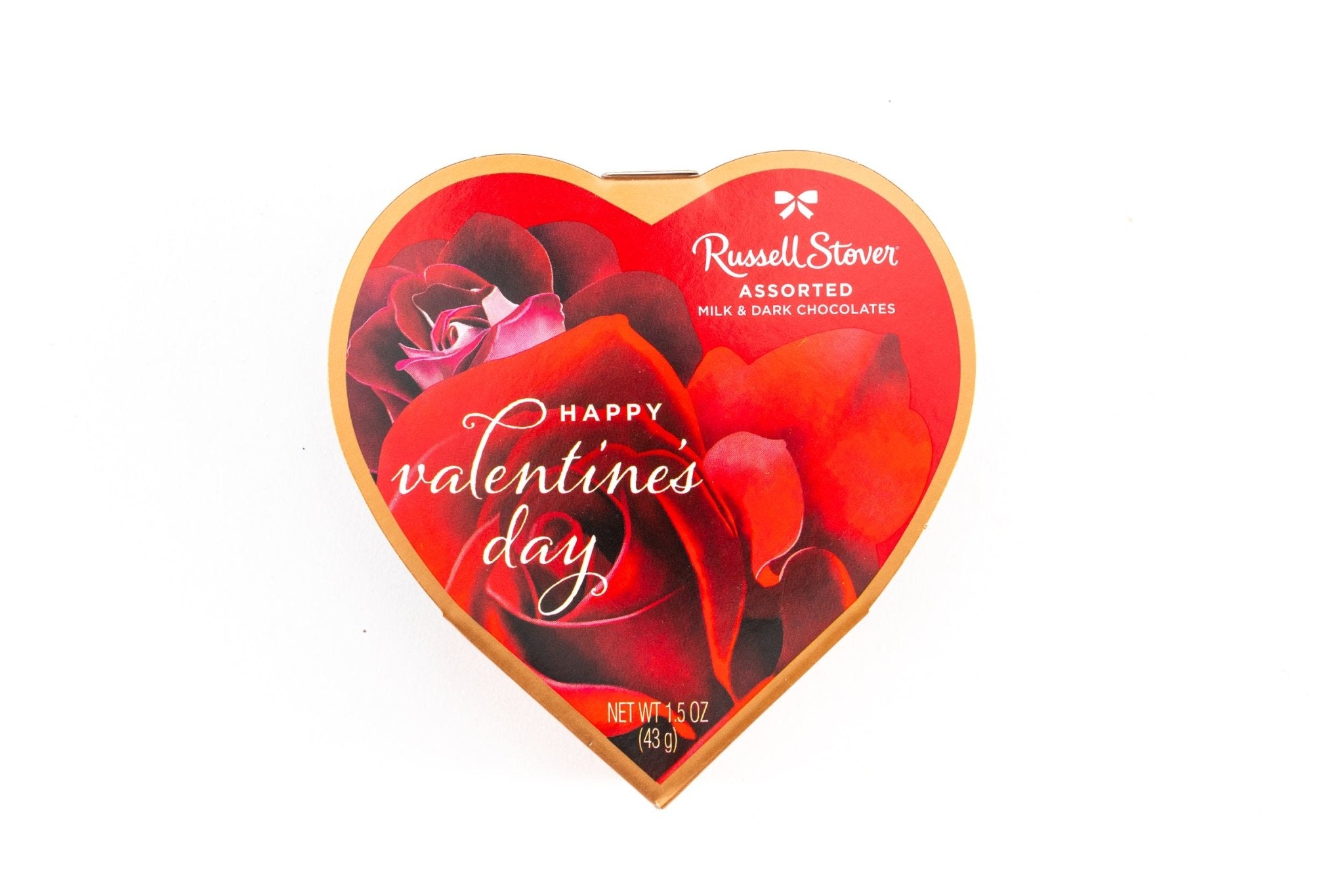 Russell Stover Dark Chocolate & Raspberry Cream Heart - Vintage Candy Co.