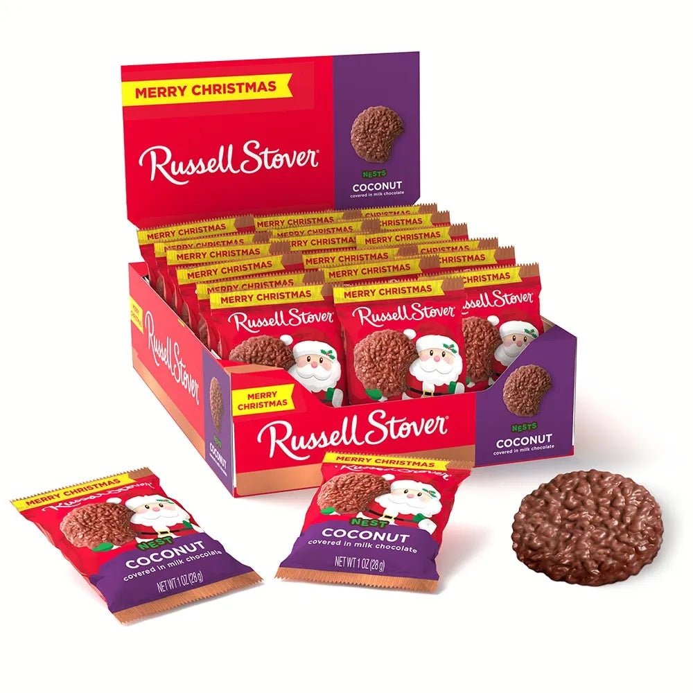 Russell Stover Milk Chocolate Coconut Nest - (1.3 oz, 18 Pack) - Vintage Candy Co.