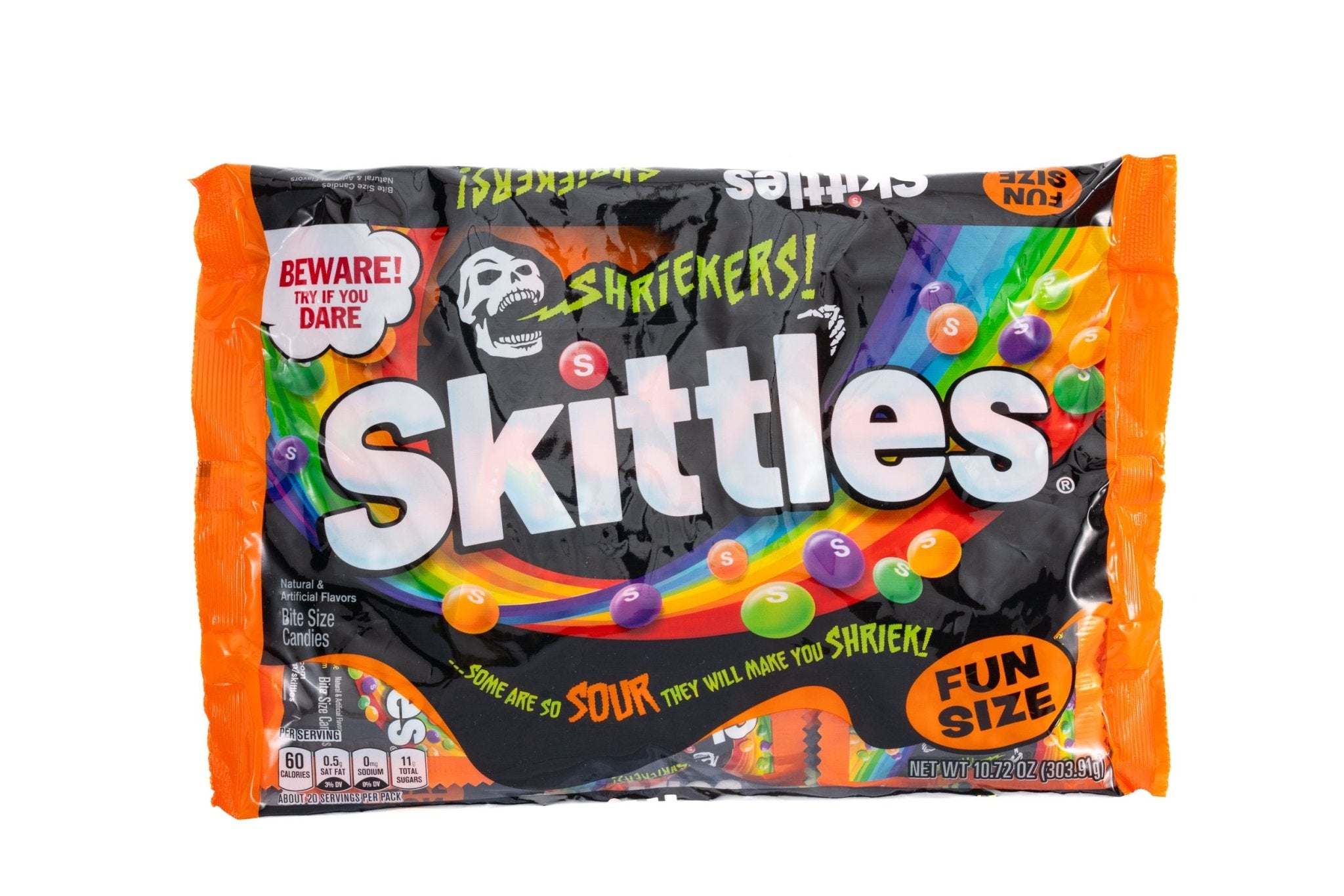 Skittles Shriekers Fun Size 10.72 oz - Vintage Candy Co.