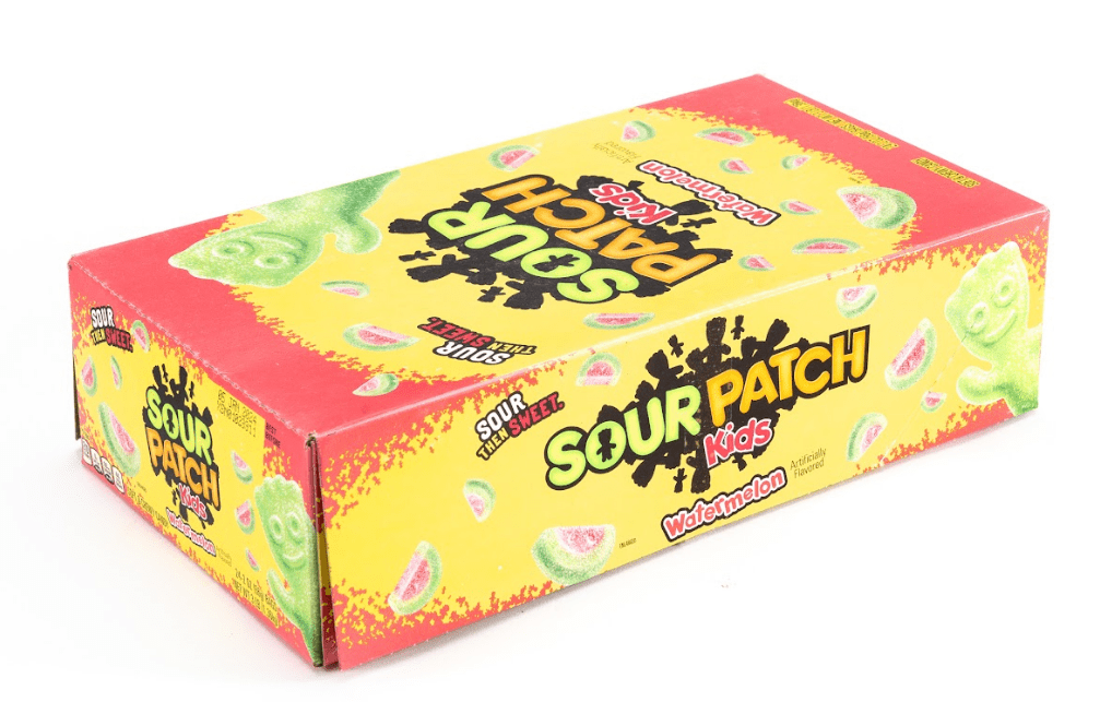 Sour Patch Kids Watermelon Sour candy Bulk Box (2 oz. 24 ct.) - Vintage Candy Co.