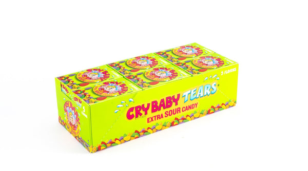 Cry Baby Tears Extra Sour Assorted Flavors Candy Bulk Box (1.97 oz, 24 ...